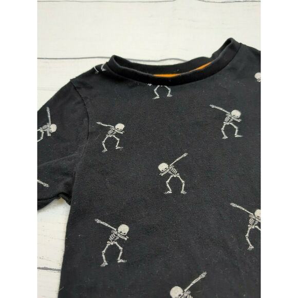 2T Denim & Flower Dancing Skeletons Tee - Picture 2 of 5